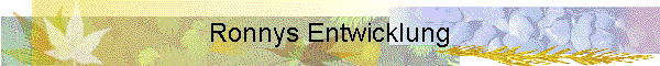 Ronnys Entwicklung